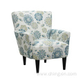 Modern Taupe Multi Fabric Arm Chair